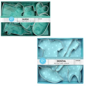 R&M International 9 Piece Dental and Nurse Cookie Cutter Set - 1 of 3