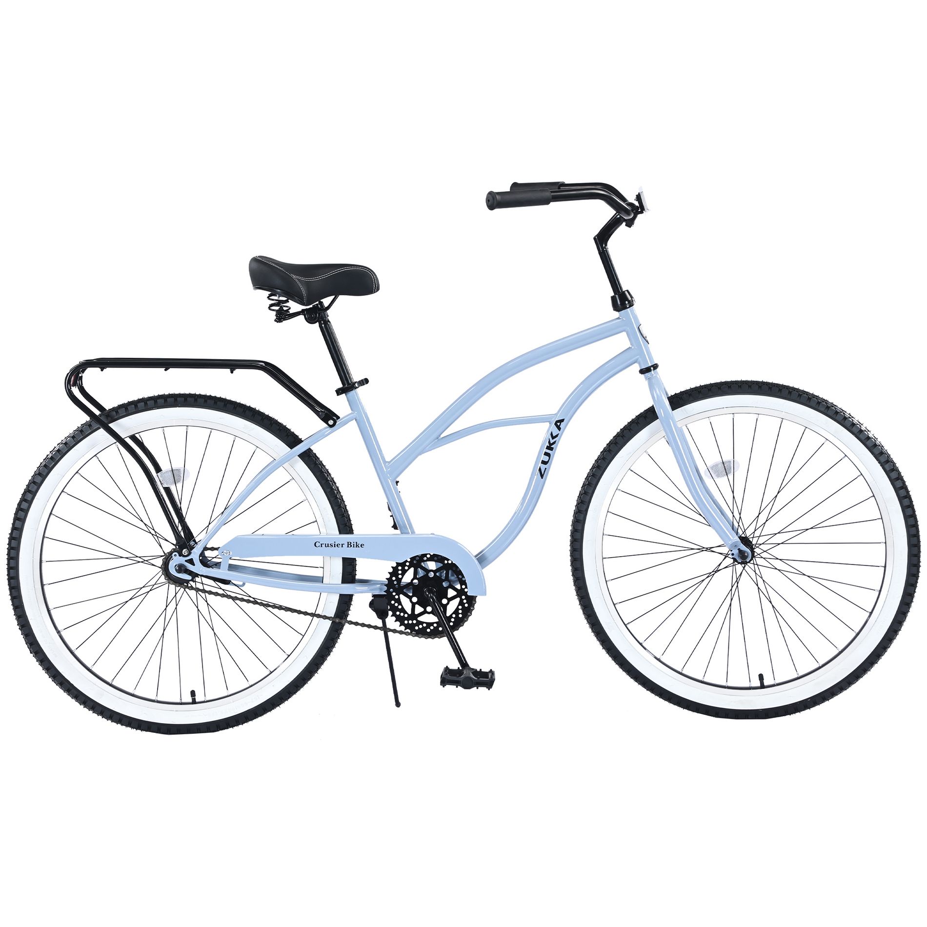 ORRD 26" Single-Speed Women's Beach Cruiser: Steel Frame, Wide Stable Wheels, Rear Coaster Brakes, Multi-Color