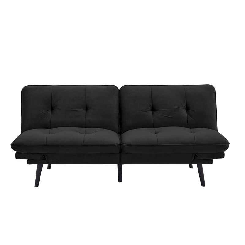 Finley Convertible Futon Sofa Bed Black - Serta, 1 of 11