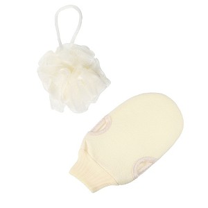 Unique Bargains Bath Brush Set 1.97"x4.72" 1 Set - 1 of 4