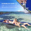 Whisen Large Tear-Resistant 3-Layer XPE Foam Floating Water Mat with Mesh Layer, Portable Roll-Up Lily Pad, Rope Buckles, 10’×5’ - 4 of 4