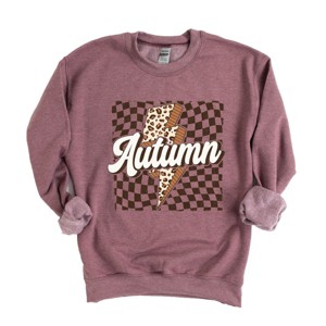 Simply Sage Market Autumn Lightning Checkered Sweatshirt - 1 of 4