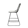 CAVINAS Outdoor Counter Stools with Cushions,Woven Wire Metal Bar Stools,Modern Accent Chairs with Footrest,Water Resistant Cushion - 3 of 4