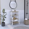 SEVOBAL Utility Storage Shelves 4 Shelf Linen Cabinet with Adjustable Shelf for Bathroom and Bedroom, White, 16.9"*17.3"*29.7" - 4 of 4