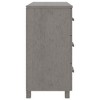 vidaXL Sideboard HAMAR Light Gray 35.4 in.x15.7 in.x31.5 in. Solid Pinewood - 4 of 4