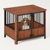 Aortzio 31.5"W 2-in-1 Dog House&Side Table with Metal Fences - 4 of 4