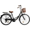 Topteng Beach Cruiser Bike, 26" Commuter Bicycle for Men & Women, City Bike with Basket - 2 of 4