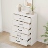 Farmhouse 5-Drawer Dresser, 42.7" Tall Chest with Sturdy Base for Bedroom, Living Room and Nursery - 3 of 4