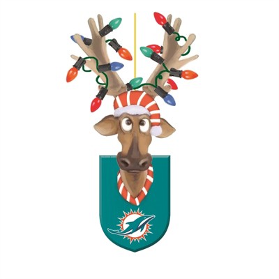 Miami Dolphins, Resin Reindeer Orn