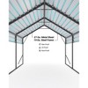 13x16 FT Metal Carport with Steel Roof, Heavy Duty Carport with Reinforced Frame, All-Weather Permanent Shelter for Cars, Boats, Pickups & Tractors - 2 of 4