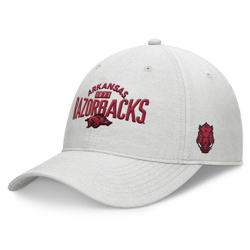 NCAA Arkansas Razorbacks Unstructured Chambray Cotton Hat - Gray, 1 of 5