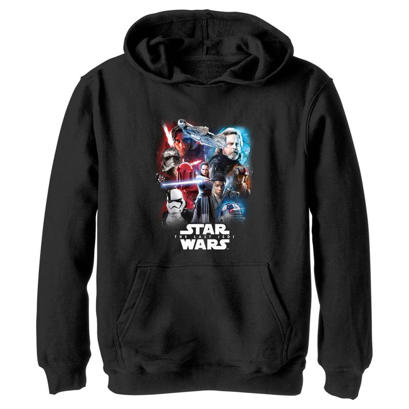 Boy's Star Wars The Last Jedi Force Pull Over Hoodie, 1 of 4