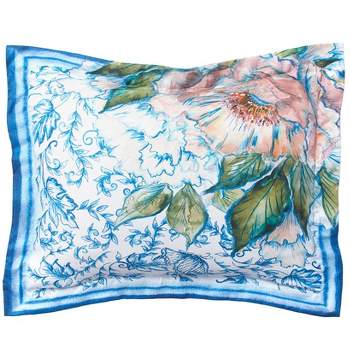 The Lakeside Collection Chinoiserie Standard Sham - Paisley Decorative Pillow Cover 1 Pieces