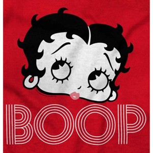 Retro Betty Boop Cartoon Character Womens Graphic T Shirt Tees Brisco Brands - 1 of 4