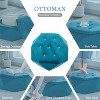 Okak Modern Velvet Diamond Tufted Ottoman Coffee Table with Practical Storage,Multi-Functional Side Footrest for Bedroom,Entryway - 4 of 4