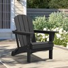 Hyleory HDPE Folding Adirondack Chair  – Weather-Resistant Outdoor Lounge Chair - 2 of 4