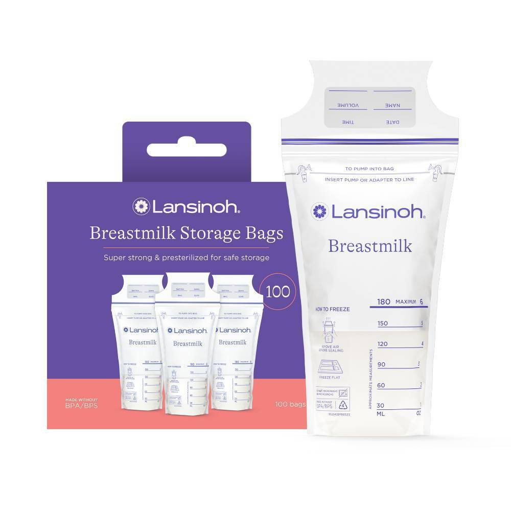 Photos - Kids Tableware Lansinoh Breast Milk Storage Bags for Breast Feeding Moms - 100ct 