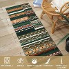 Acekool 5x7 Washable Rug – Vintage Geometric Non-Slip Carpet, Ultra-Thin Floor Mat for Living Room & Bedroom - 3 of 4