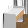 Lycvki 4-Tier Freestanding Herringbone Wooden Shoe Cabinet with 2 Drawer and Adjustable Shelves - 3 of 4