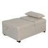 Vynxaria Folding Ottoman Sofa Bed ¨C Versatile Space-Saving Solution for Any Room - 4 of 4
