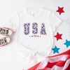 Simply Sage Market Women's USA Varsity Stars Short Sleeve Graphic Tee - 3 of 3