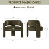 COLAMY Barrel Living Room Accent Chair, Upholstered Modern Side Armchair for Home, Bedroom - 2 of 4
