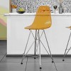 LeisureMod Cresco Mid Century Modern Acrylic Counter Height Barstool with Chrome Base – Ideal for Kitchens and Dining Rooms - 2 of 4