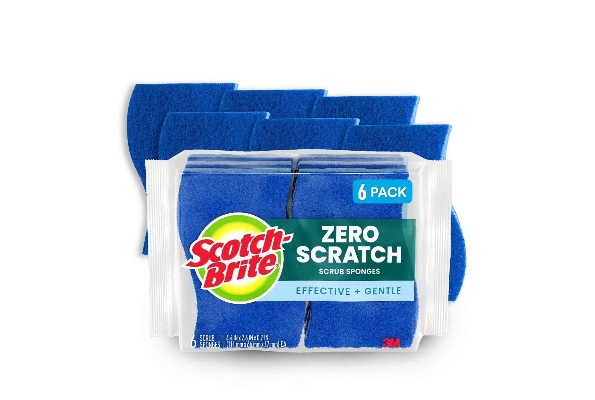 Scotch-Brite Zero-Scratch Scrub Sponges - 6ct