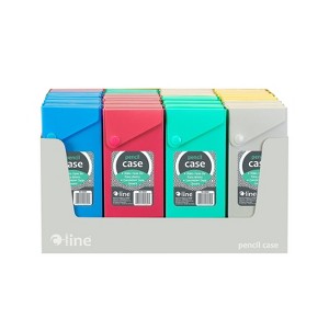 C-Line Plastic Snap Pencil Case Assorted Tropic Colors Pack of 24 (CLI05600-24) - 1 of 4