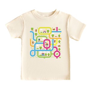 Leo The Truck Colorful Roads - Toddler Short Sleeve Graphic T-Shirt - 1 of 3
