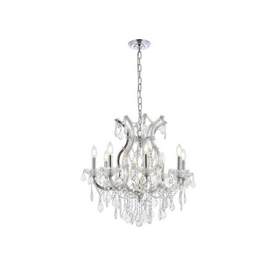 Elegant Lighting Maria Theresa 9 - Light Chandelier in  Chrome