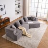 Modern Modular Chenille Sectional Sofa with Memory Foam,Deep Seat Comfortable 2-Seater Couch for Living Room, Bedroom, or Apartment-The Pop Home - 3 of 4