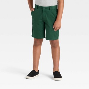 Boys' Flat Front 'At the Knee' Chino Shorts - Cat & Jack™ - 1 of 3
