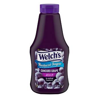 Welch's Reduced Sugar Squeezable Concord Grape Jelly - 17.1oz