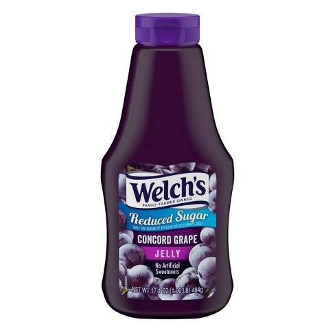 Welch's Reduced Sugar Squeezable Concord Grape Jelly - 17.1oz - image 1 of 4