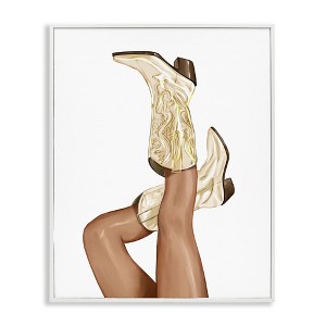 Stupell Industries Country Cowgirl Boots Fashion Framed Giclee Art - 1 of 4
