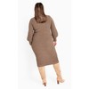 Avenue Women's Plus Size Sasha Rib Dress - 3 of 4