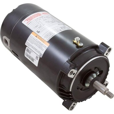 Black and Silver 3/4 HP Single-Speed Pool Pump Motor