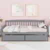 NicBex Twin Size Pine Wood Daybed with 2 Drawers,Sofa Bed Frame for Bedroom,Living Room,Apartment - 2 of 4