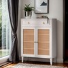 Hommoo Wooden Storage Cabinet Sideboard with Adjustable Shelves and Drawer - 2 of 4