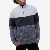 CULTURA Men's Full Zip Mock Neck Cardigan Sweater With Fleece Lining - 4 of 4