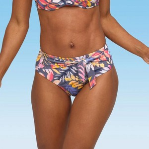 Women's High Waist Floral Bikini Swimsuit Bottom - LASCANA - 1 of 4