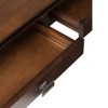 46" Stratford Coffee Table Russet Brown - WyndenHall: Modern Style, 2 Drawers, Pine Material - 4 of 4