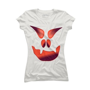 Junior's Design By Humans Halloween Monster By LamaStar T-Shirt - 1 of 3