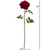 Nearly Natural 33-in Elegant Red Giant Rose Artificial Flower (Set of 4) - 2 of 3