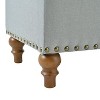NicBex Velvet Upholstered Storage Ottoman Elegant Style Ottoman Foot Rest with Hidden Support Hinges and Rivets Trim for Bedroom, Living Room - 4 of 4