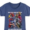 Girls' - Marvel - Heros Vs Villains Fitted Short Sleeve Graphic T-Shirt - 2 of 4