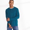 Lands' End Men's Long Sleeve Cotton Supima Henley - image 4 of 4