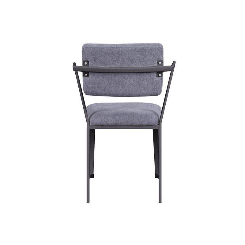 24&#34; Cargo Fabric Chair Gray/Gunmetal - Acme Furniture, 5 of 8