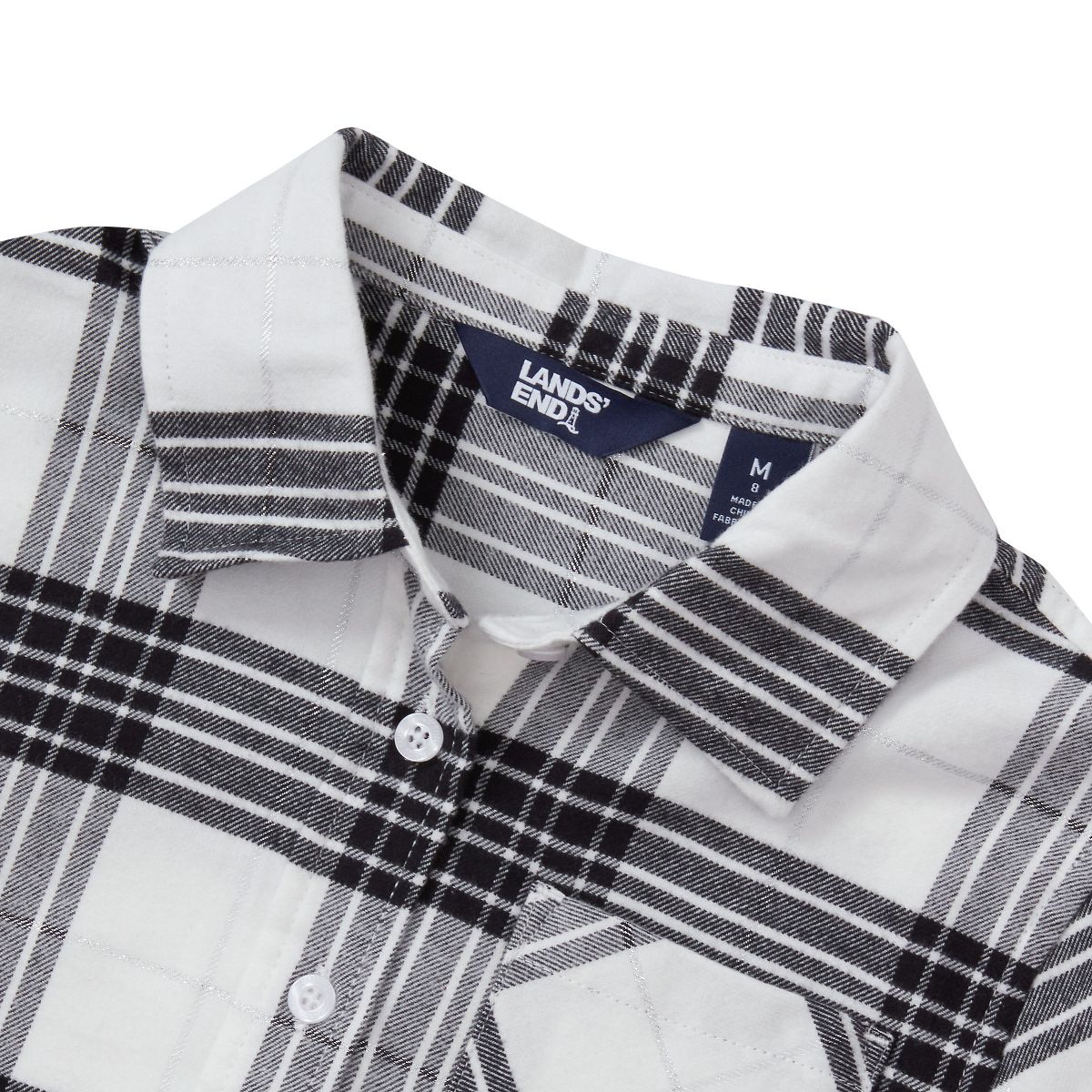 Lands' End Kids Flannel Shirt - thumbnail 3